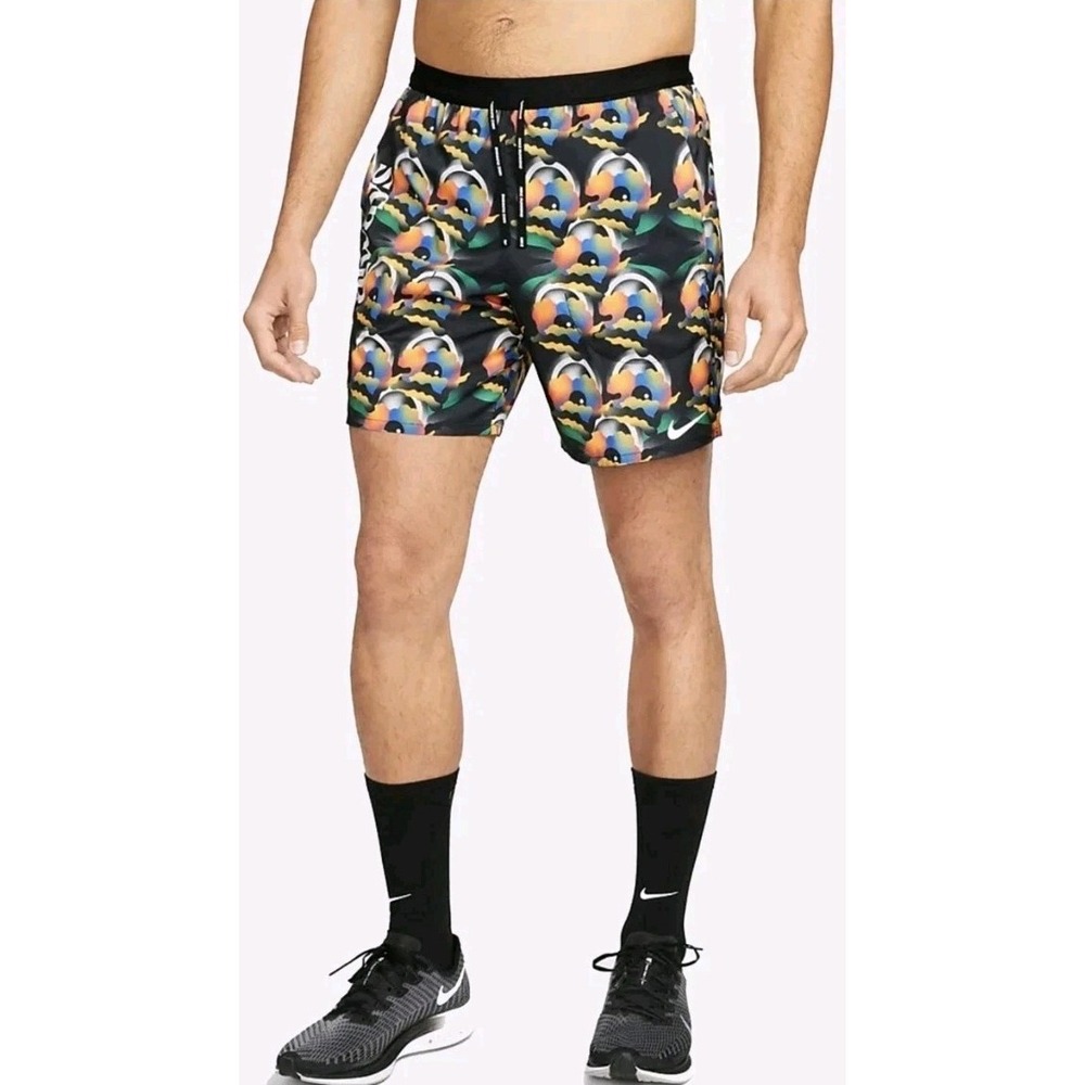 Nike Dri-Fit Flex Stride Men Unlined Running Shorts Black M Multicolor Active